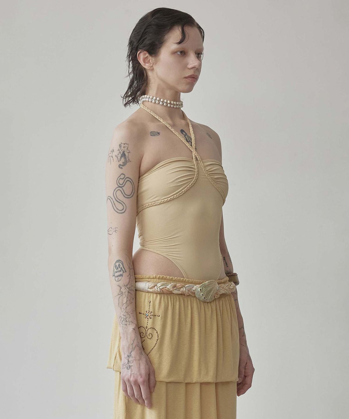 스컬프터(SCULPTOR) Braided Bodysuit Raw