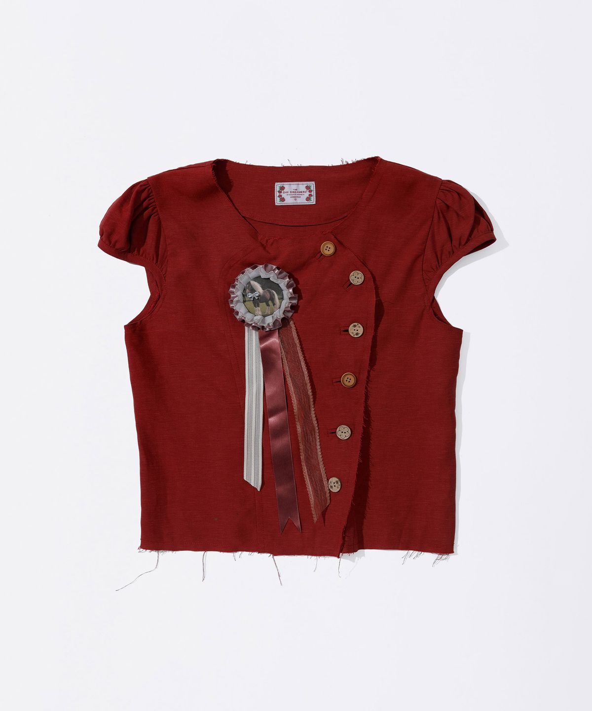 스컬프터(SCULPTOR) Rosetta Puff Shirt Scarlet