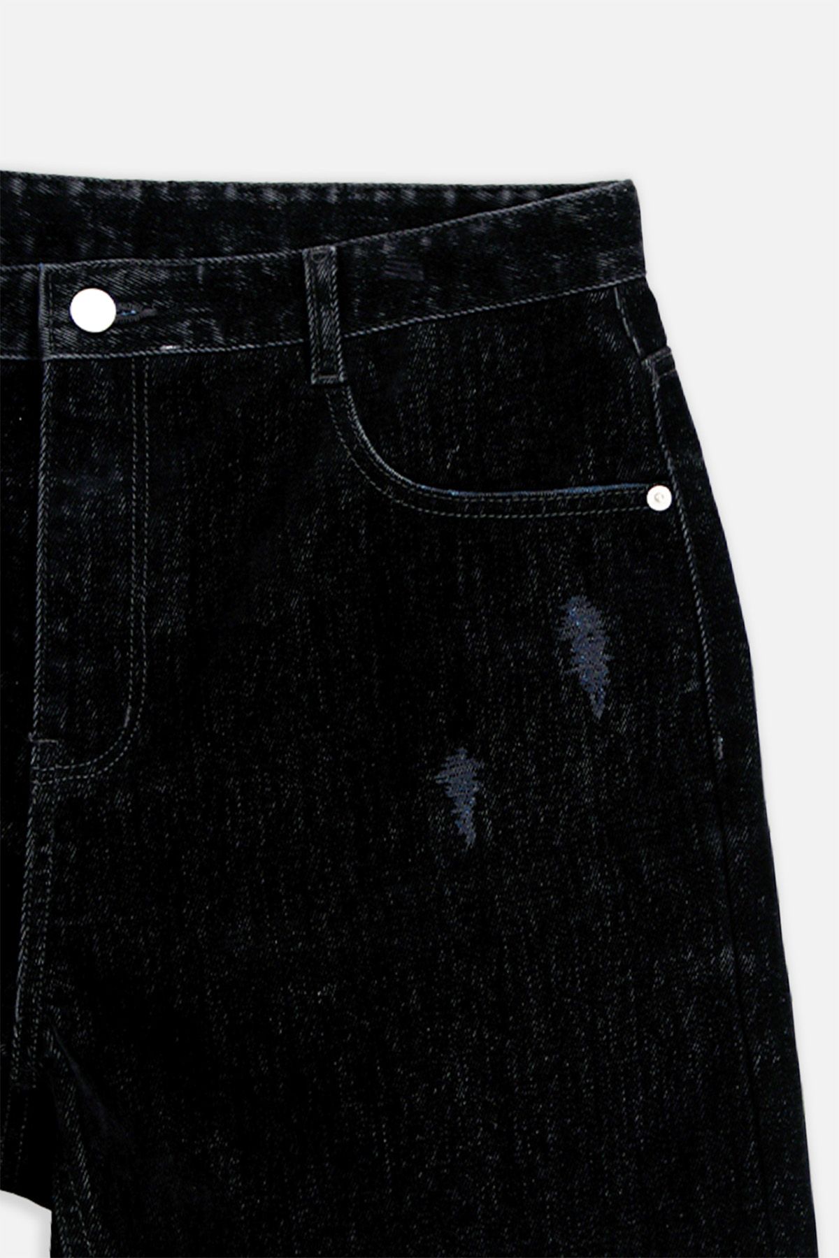 애니타임로릭(ANYTIME LOREAK) DAHLIA VELVET SHORTS - BLACK