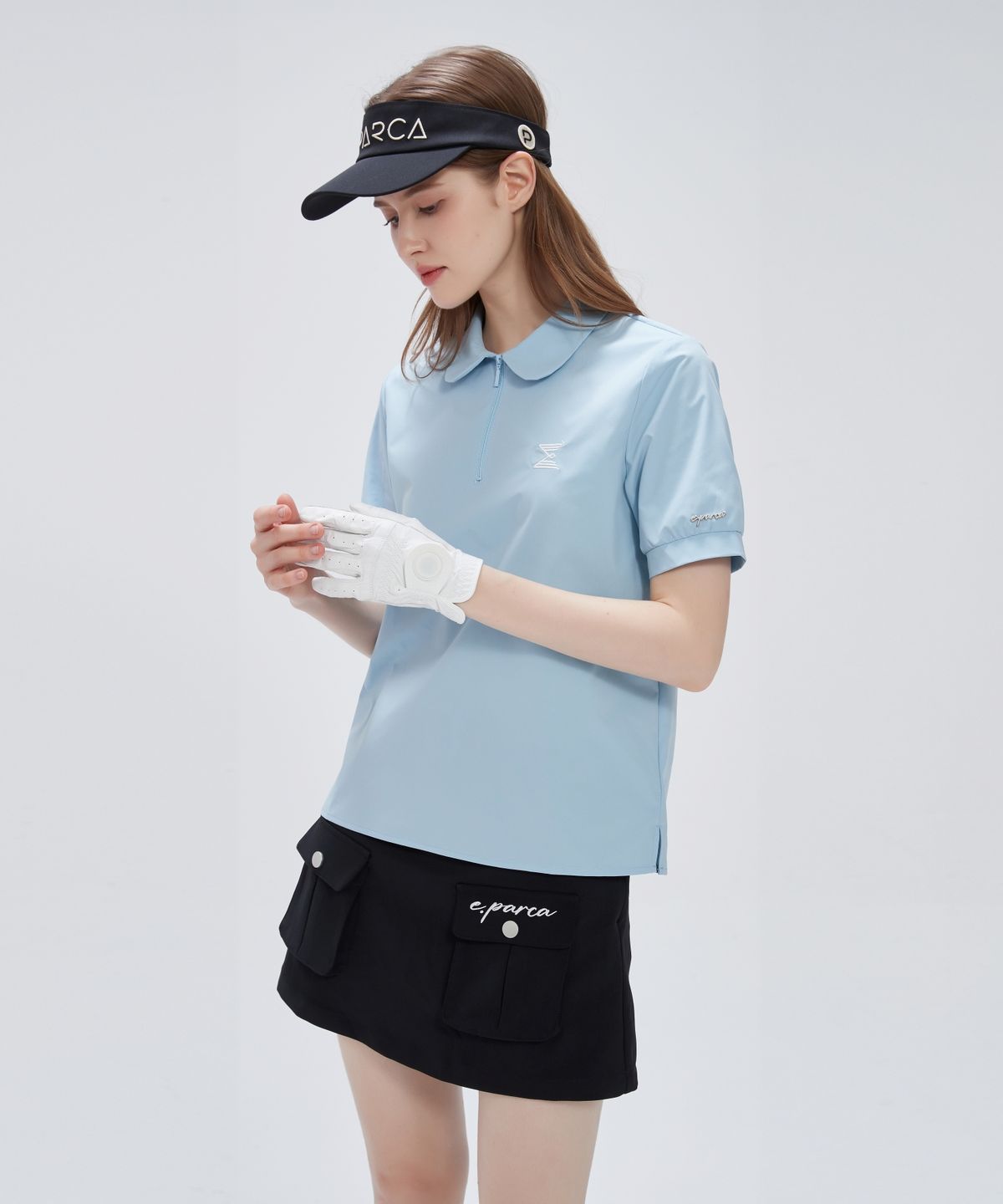 이파르카(E.PARCA) 아르고동 숏 슬리브 탑