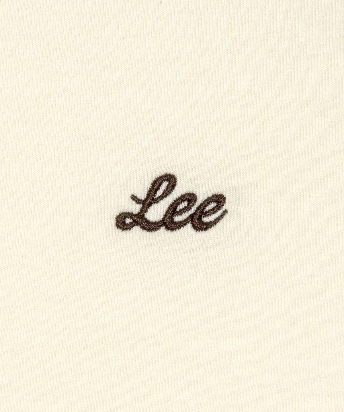 리(LEE) 우먼 래글런 크롭 티셔츠 브라운