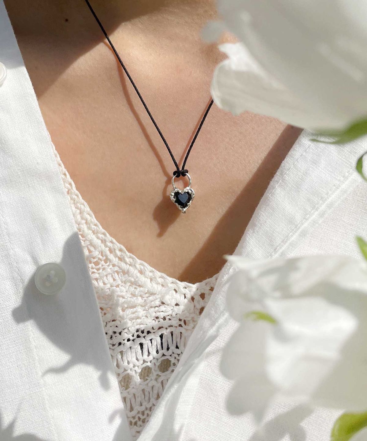 펄시(PERSY) MESSAGE LOCK NECKLACE