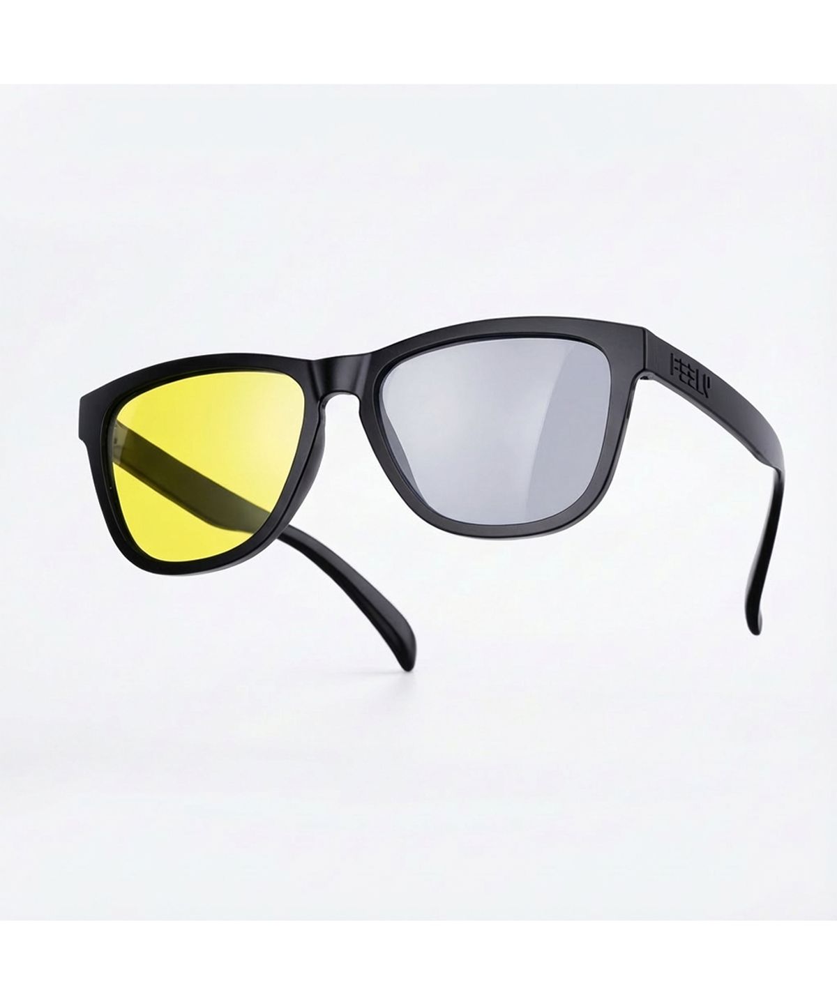 필리(FEELY) NEON 스포츠선글라스 L Size(샤이니블랙 옐로 변색)