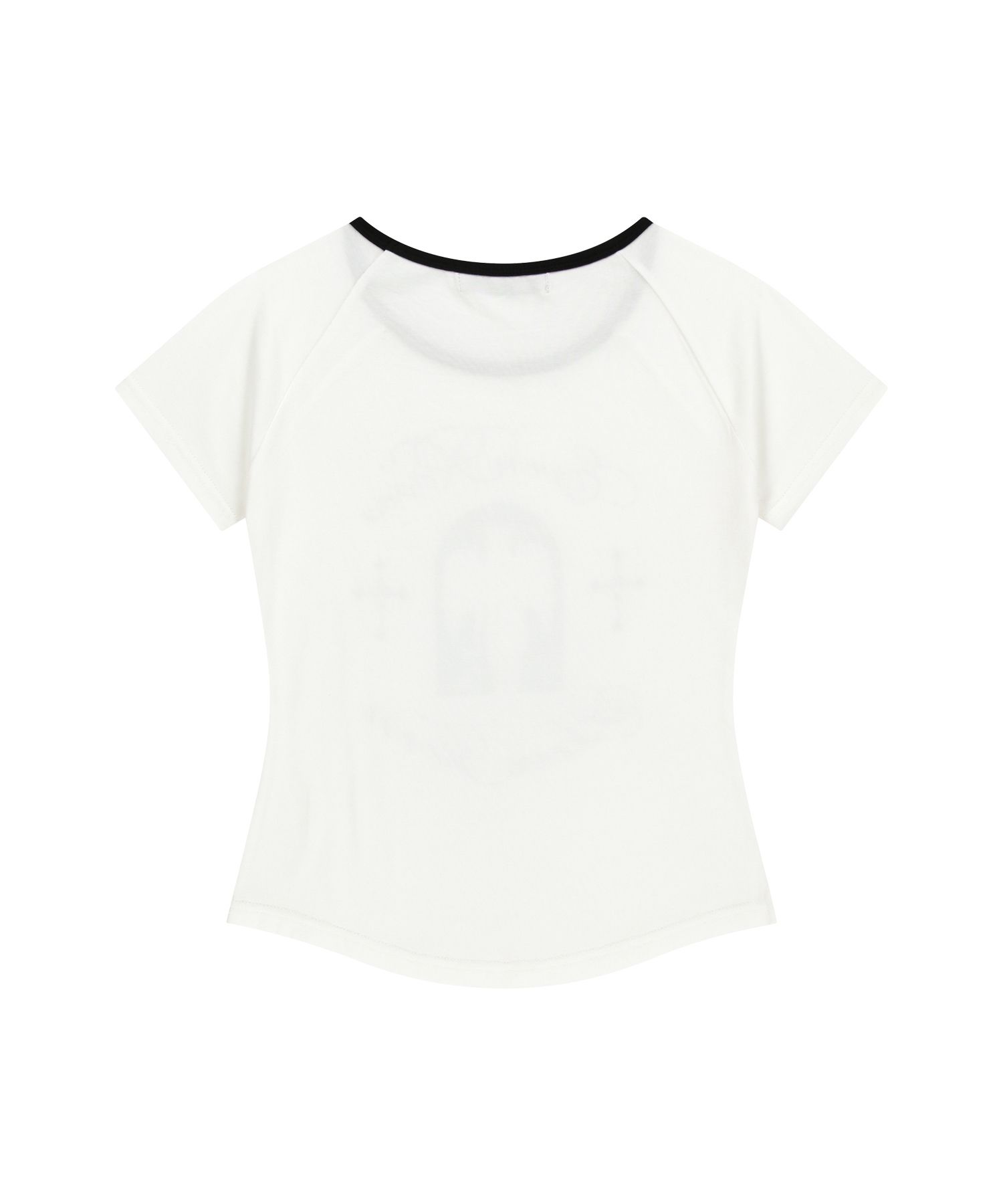 Tシャツ・カットソー [NIIER NOR] BAD ANGEL SLIM TEE MUSINSA | NIIER NOR BAD ANGEL SLIM TEE_WHITE