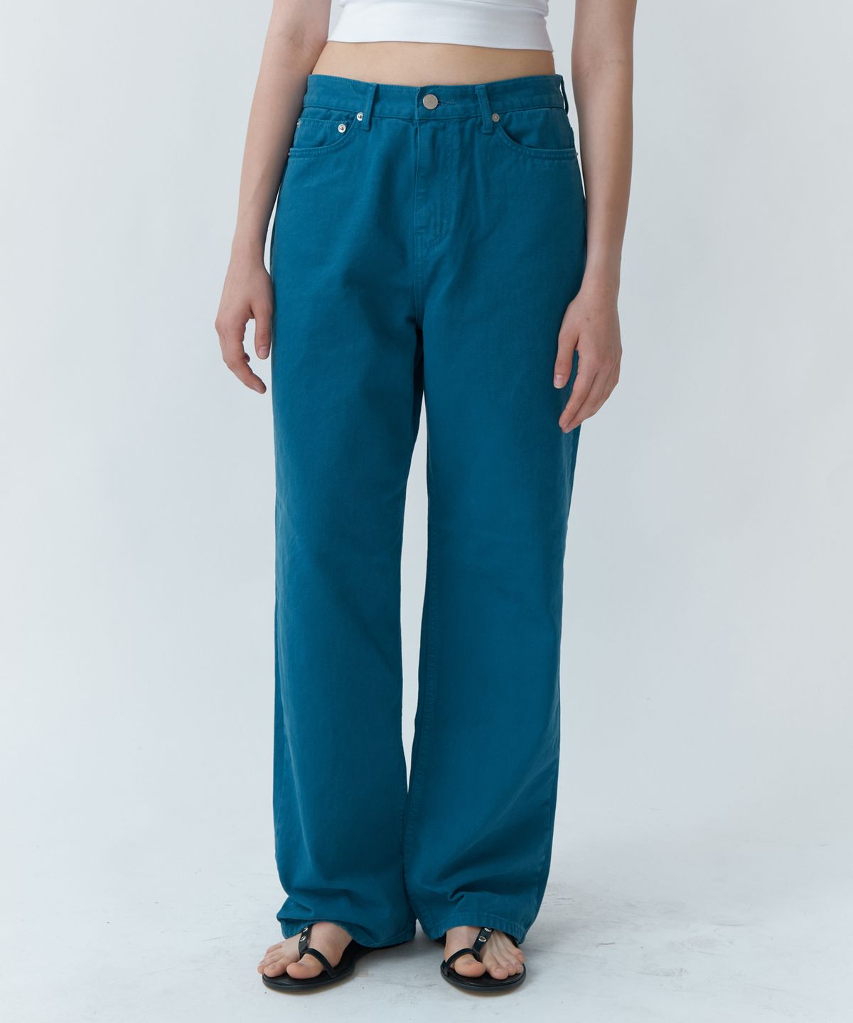 유라고(URAGO) Blue dyeing straight denim