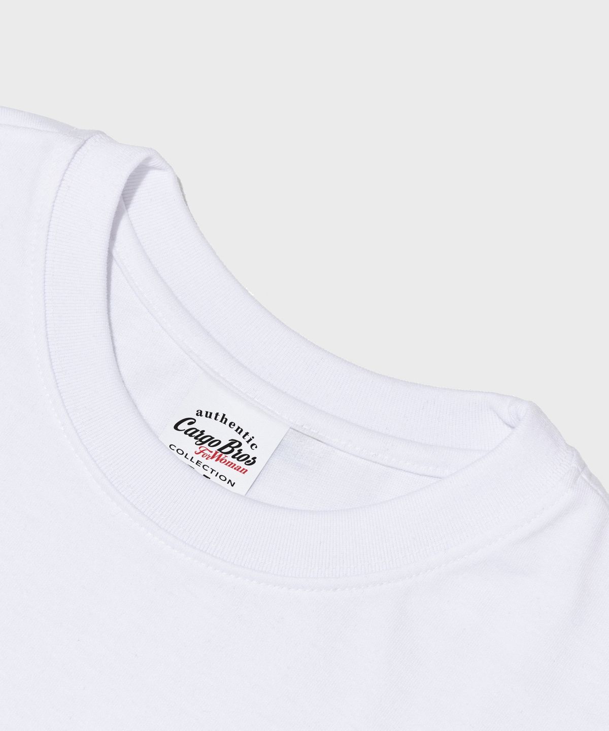 카고브로스 포 우먼(CARGOBROS FOR WOMAN) 빈티지 서클 로고 반팔 티셔츠 (화이트)