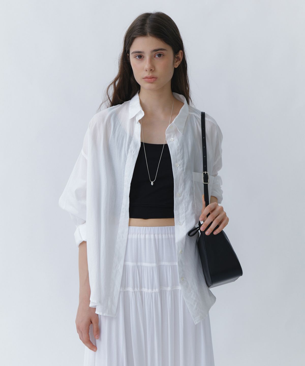 유라고(URAGO) Airy loose sheer shirt
