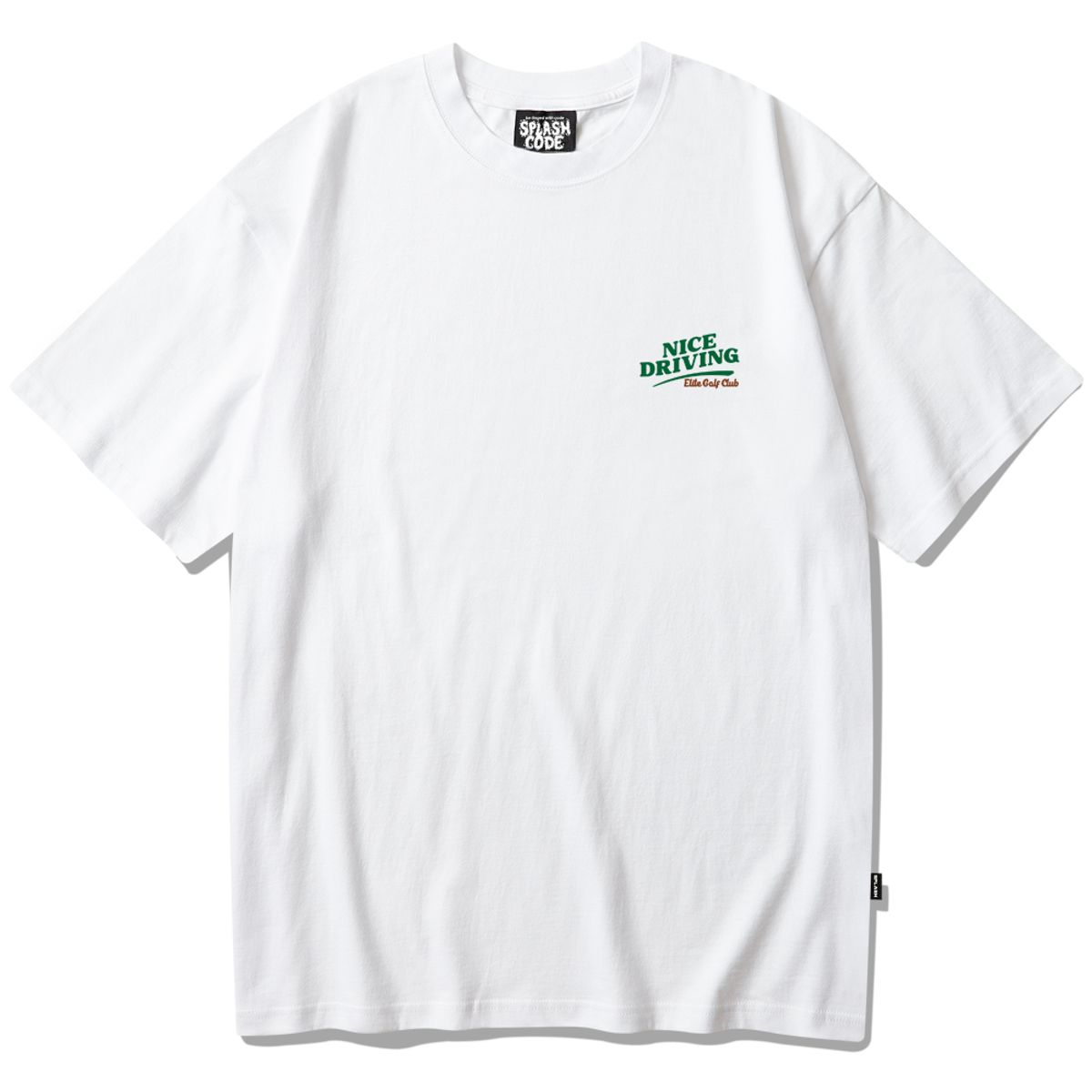 스플래시코드(SPLASHCODE) 반팔 티셔츠 화이트 - 엘리트 골프 클럽(Elite Golf Club)