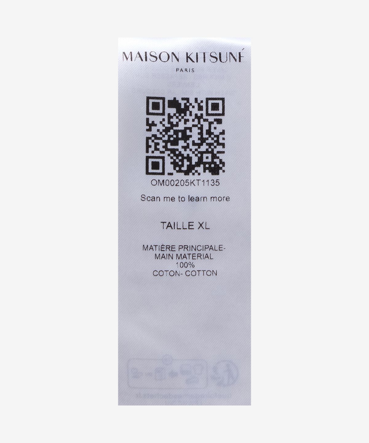 메종 키츠네(MAISON KITSUNE) 볼드 폭스 엠브로이더드 반소매 폴로 셔츠 - 리치 바닐라 / OM00205KT11350145