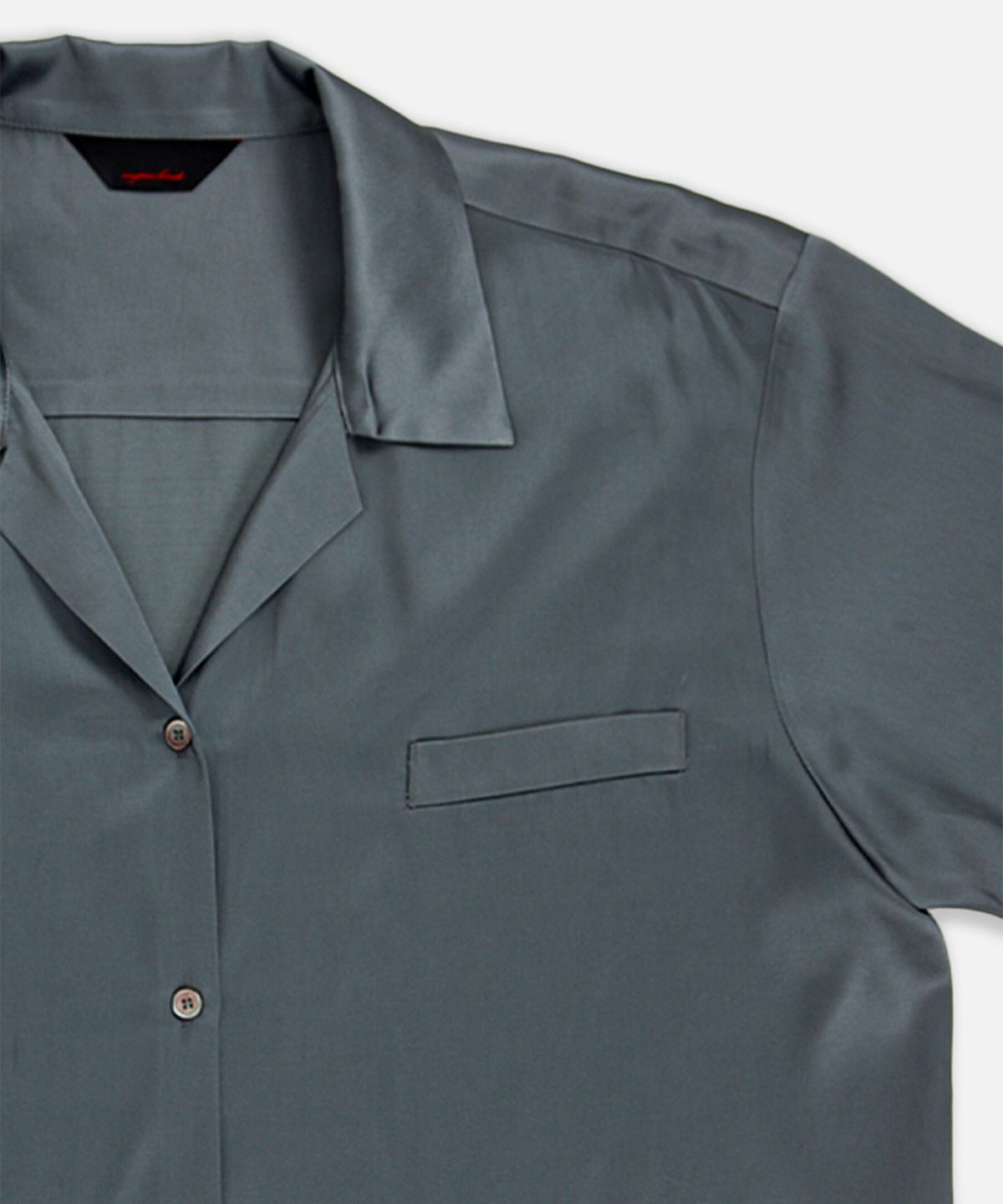 애니타임로릭(ANYTIME LOREAK) LILIUM SILK SHIRT - CHARCOAL