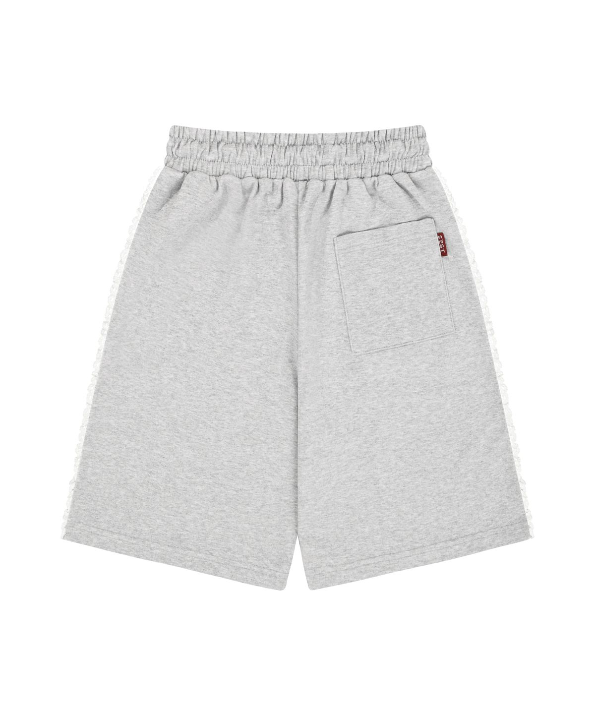 에스이에스티(S'EST) Lace Track Bermuda Shorts Gray