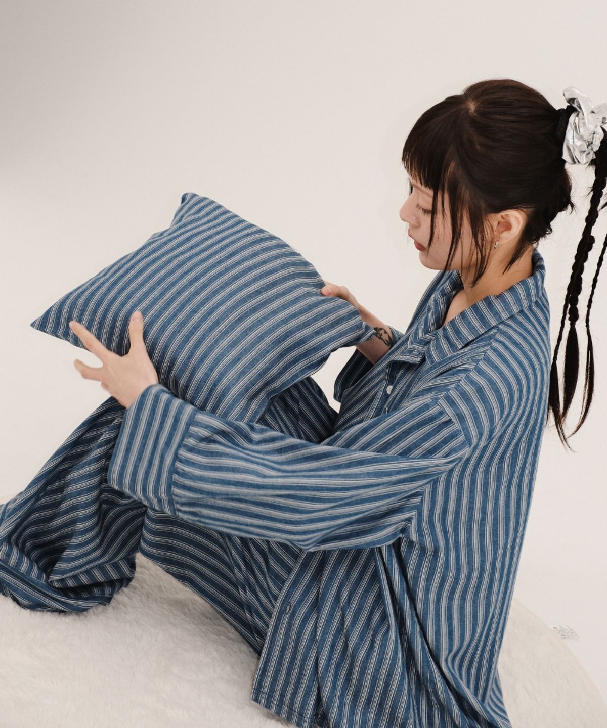 멧앤멜(MATT AND MEL) [TOBAKE] Stripe Pajama Set