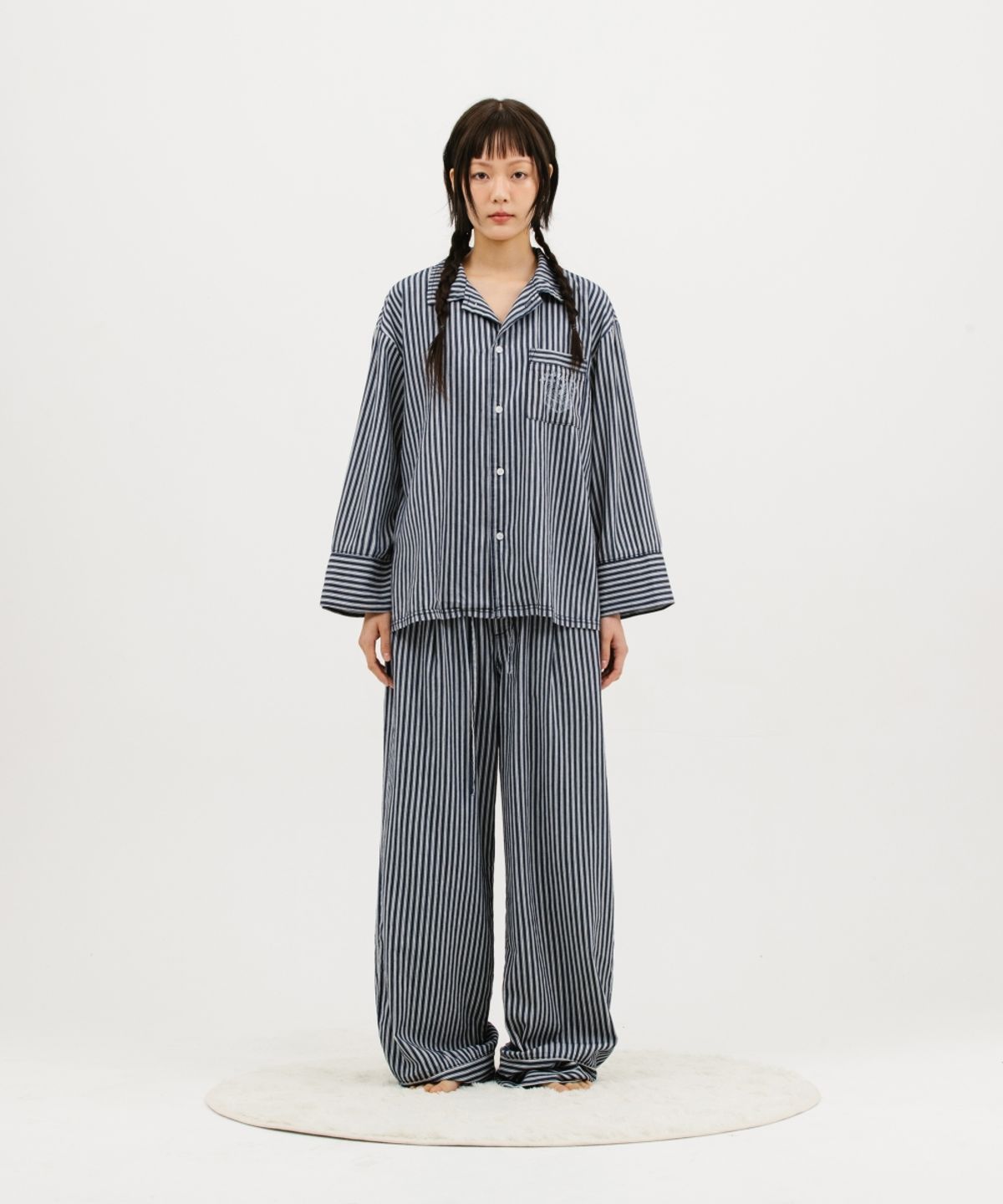 멧앤멜(MATT AND MEL) [TOBAKE] Stripe Pajama Set