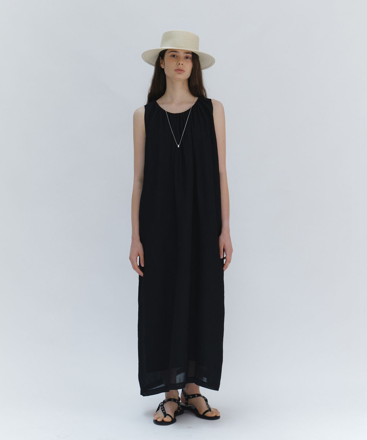 유라고(URAGO) Cloud sleeveless long dress