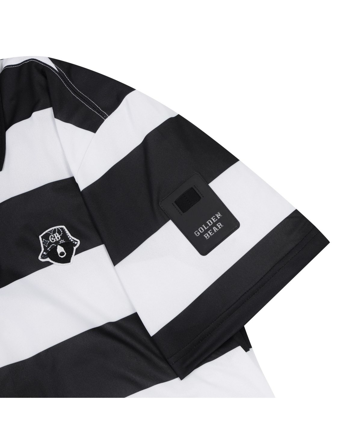 골든베어(GOLDEN BEAR) Striped Collarneck T-shirt_G4TAW25631BKX