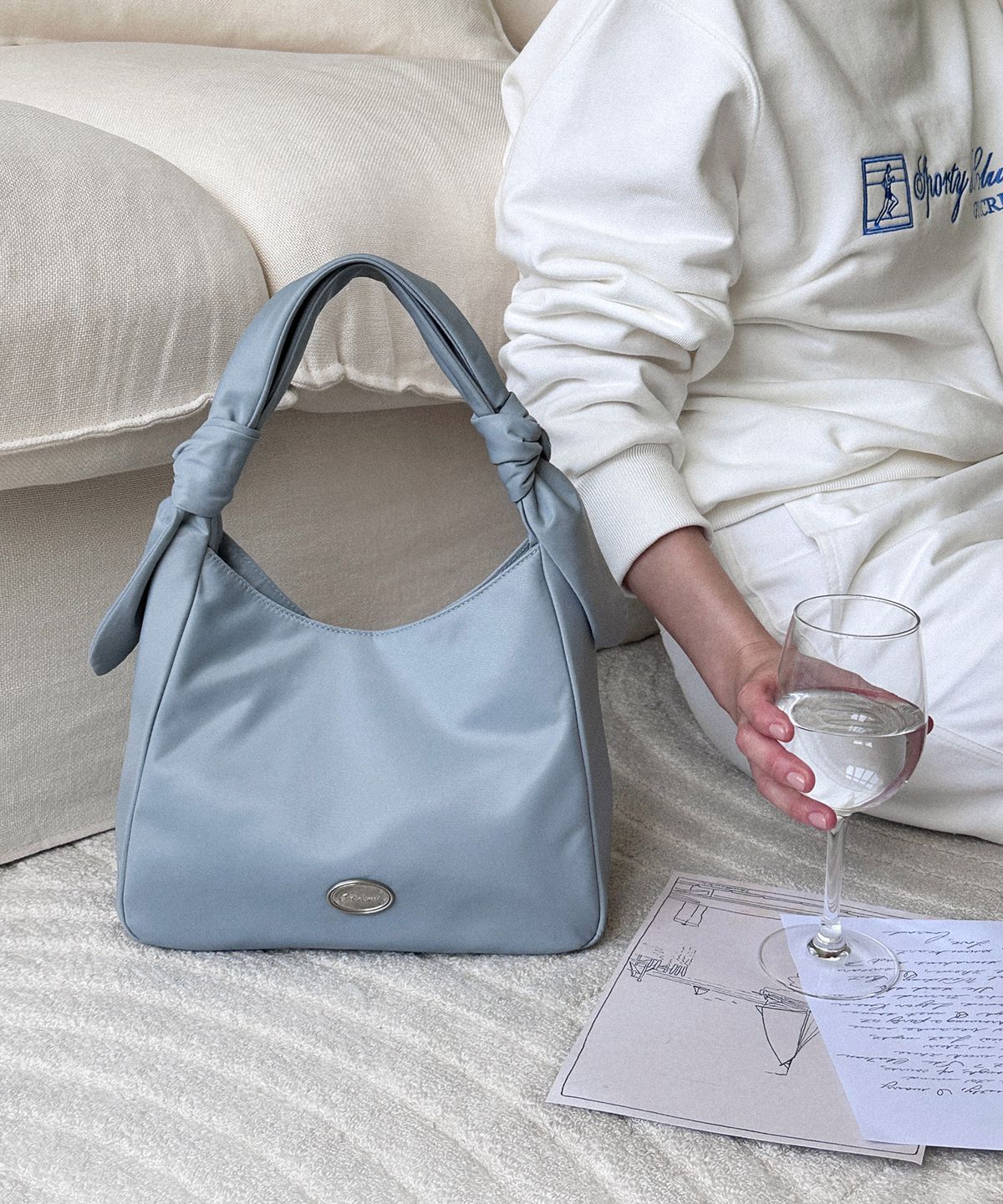 꼬떼드무아(COTEDEMOI) Aerien Flow Bag - Misty Blue (3Way)