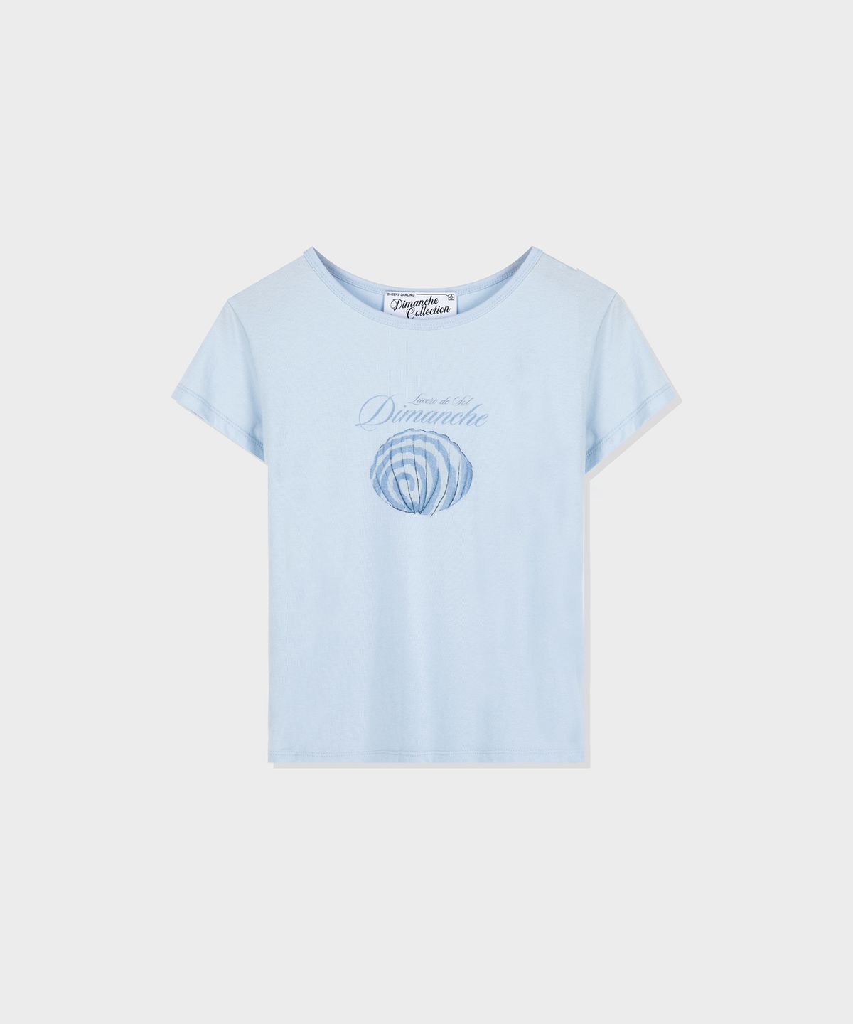 디망쉬(dimanche) Shelly Tee (blueberry)
