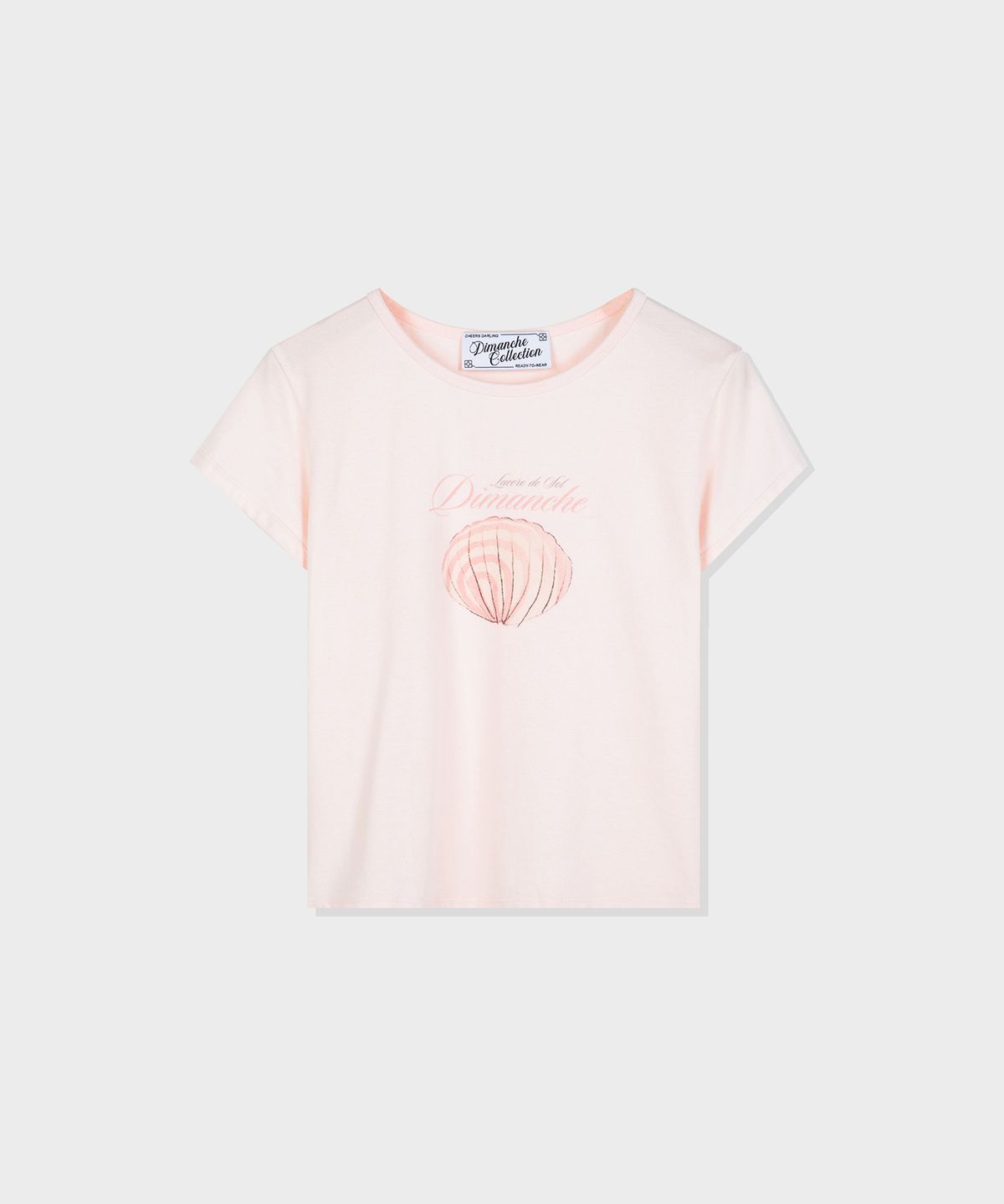 디망쉬(dimanche) Shelly Tee (strawberry)
