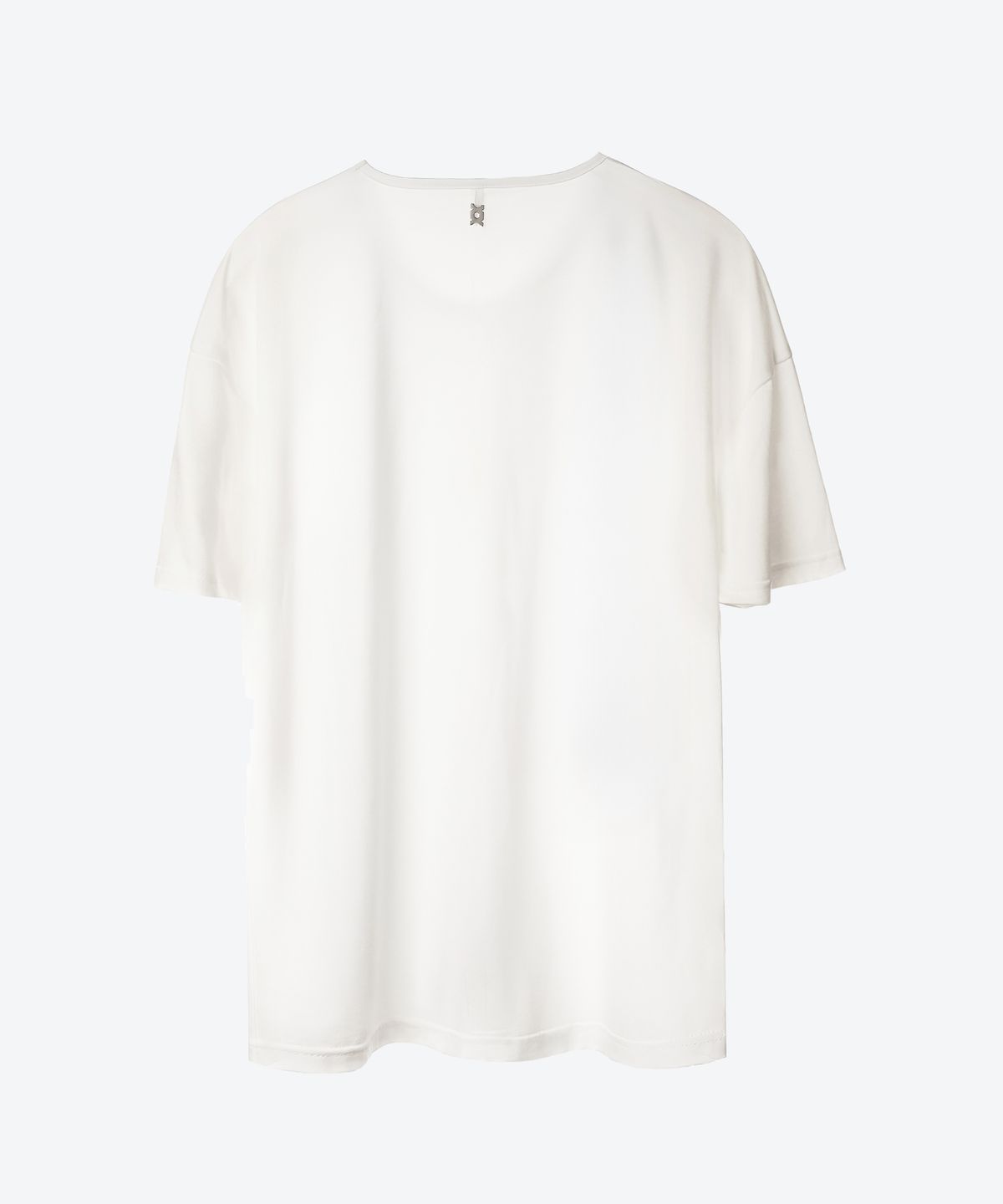 언티지(UNTAGE) 텐셀 로고 오버사이즈 티셔츠[White(UNISEX)]_UTT-ST33