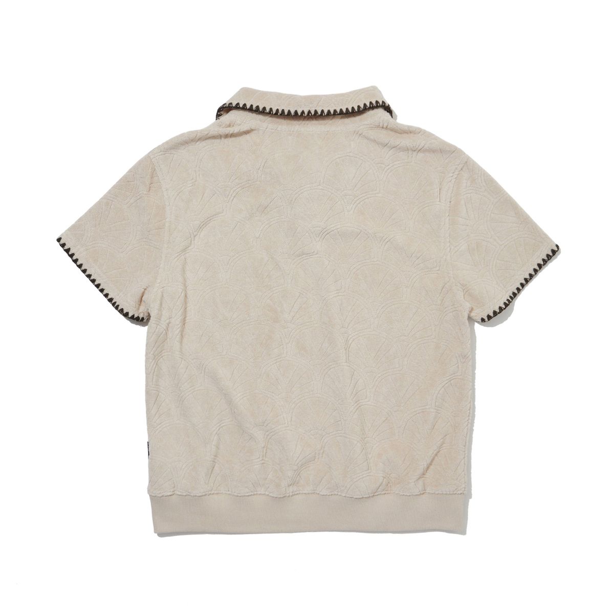 펜필드(PENFIELD) 리조트 쉘 패턴테리 하프 풀오버 베이지_FR2KT202