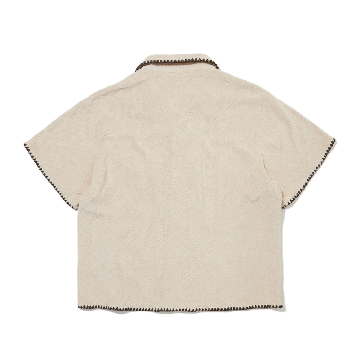 펜필드(PENFIELD) 리조트 쉘 패턴테리 하프 셔츠 베이지_FR2KR200