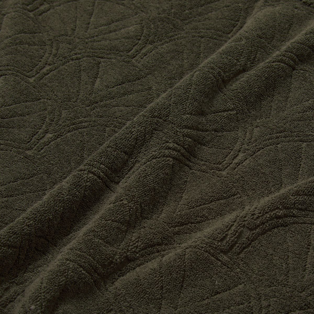 펜필드(PENFIELD) 리조트 쉘 패턴테리 하프 풀오버 올리브_FR2KT203
