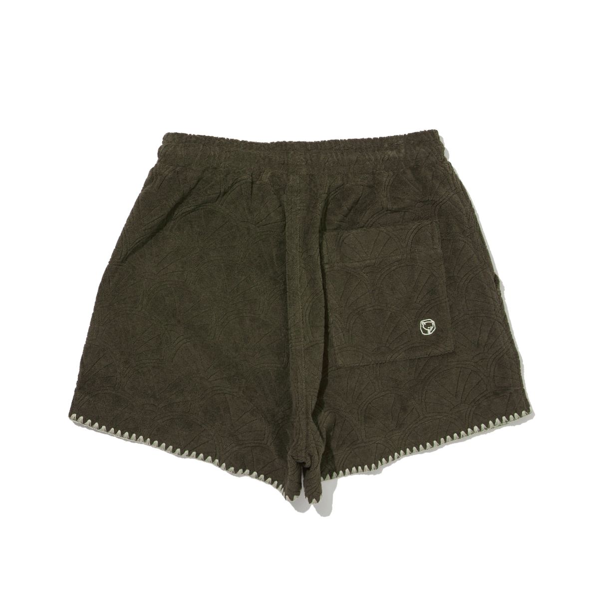 펜필드(PENFIELD) 리조트 쉘 패턴테리 하프쇼츠 올리브_FR2KP201