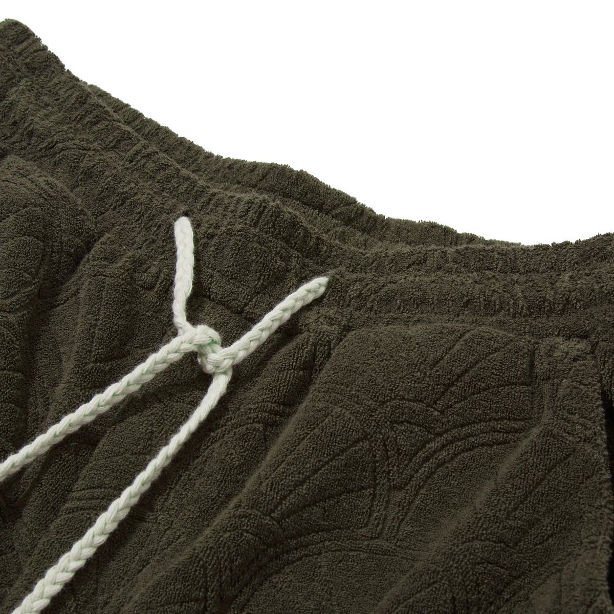 펜필드(PENFIELD) 리조트 쉘 패턴테리 하프쇼츠 올리브_FR2KP201