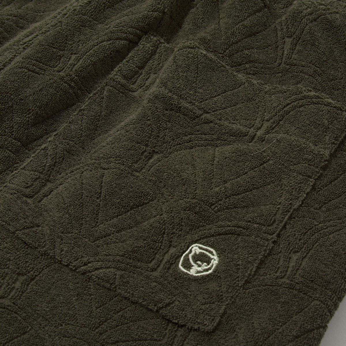 펜필드(PENFIELD) 리조트 쉘 패턴테리 하프쇼츠 올리브_FR2KP201
