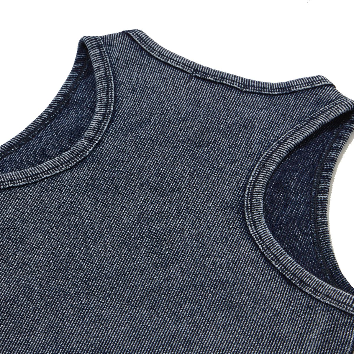펜필드(PENFIELD) 우먼즈 보스톤 심볼 자수 로고 인디고 다잉 슬리브리스 인디고_FR2KV32F