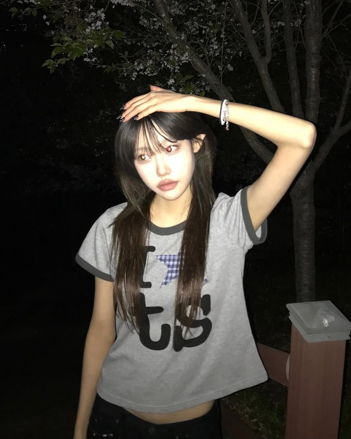 탄산마그네슘(TANSANMAGNESIUM) 링거 티셔츠 (그레이)