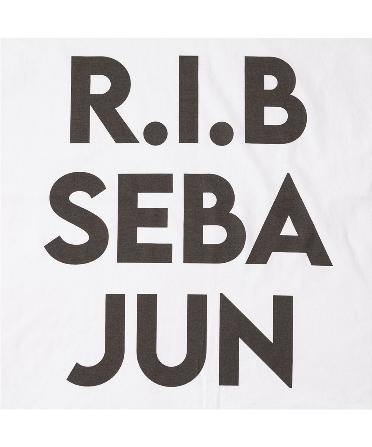 땡스메시아(THANKS MESSIA) RIB SEBAJUN TSHIRT-WHITE