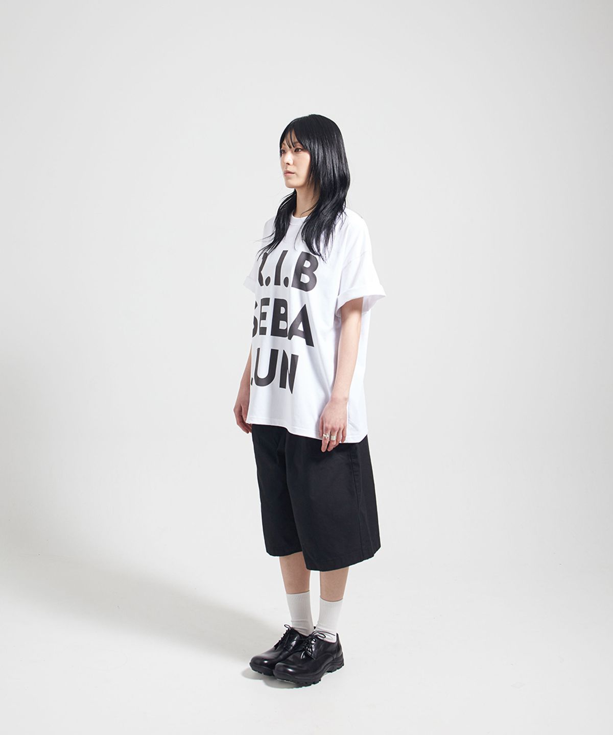 땡스메시아(THANKS MESSIA) RIB SEBAJUN TSHIRT-WHITE