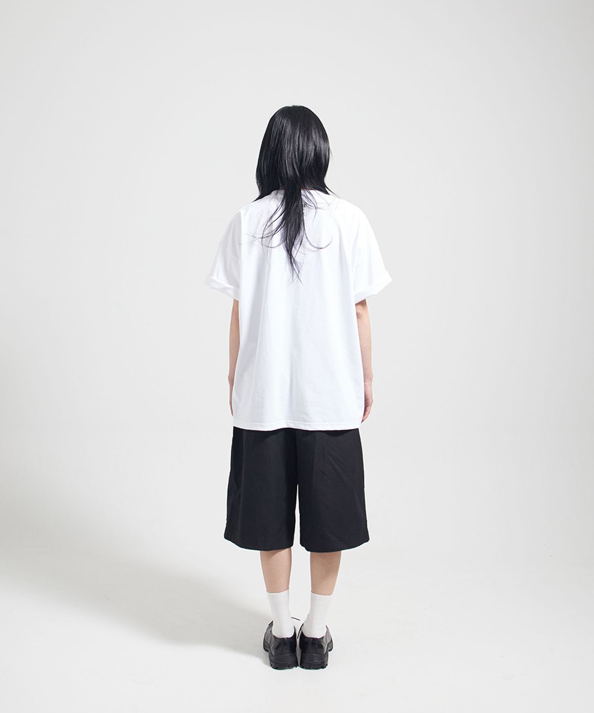 땡스메시아(THANKS MESSIA) RIB SEBAJUN TSHIRT-WHITE