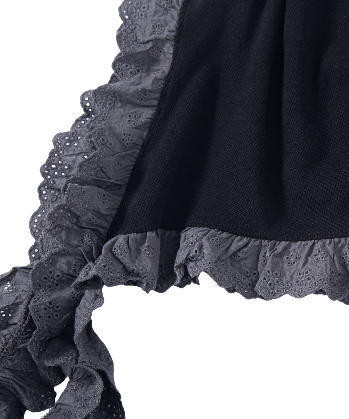 미스룰즈(MISSLULZ) Lace Tail Sleeveless Black Charcoal