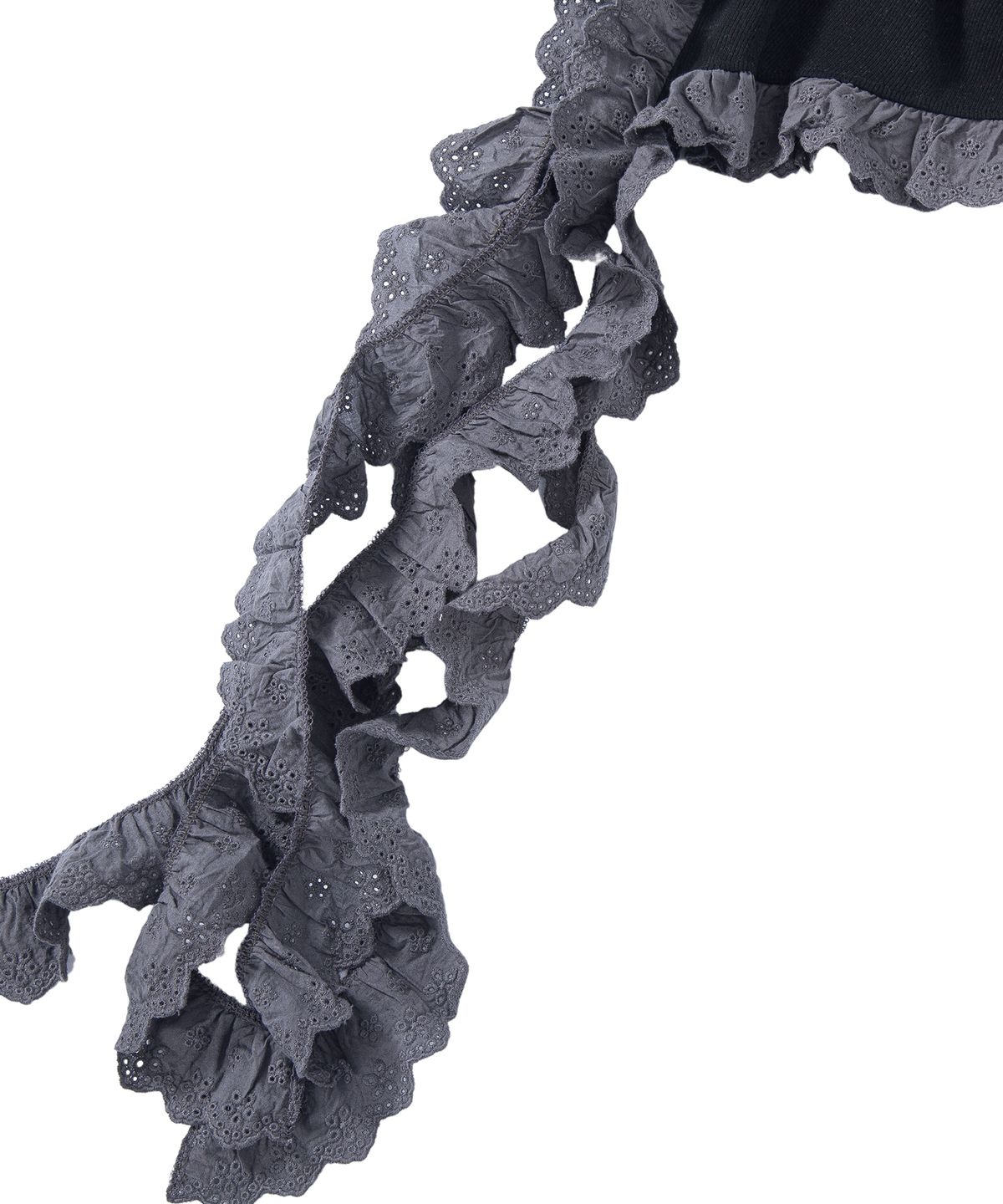 미스룰즈(MISSLULZ) Lace Tail Sleeveless Black Charcoal