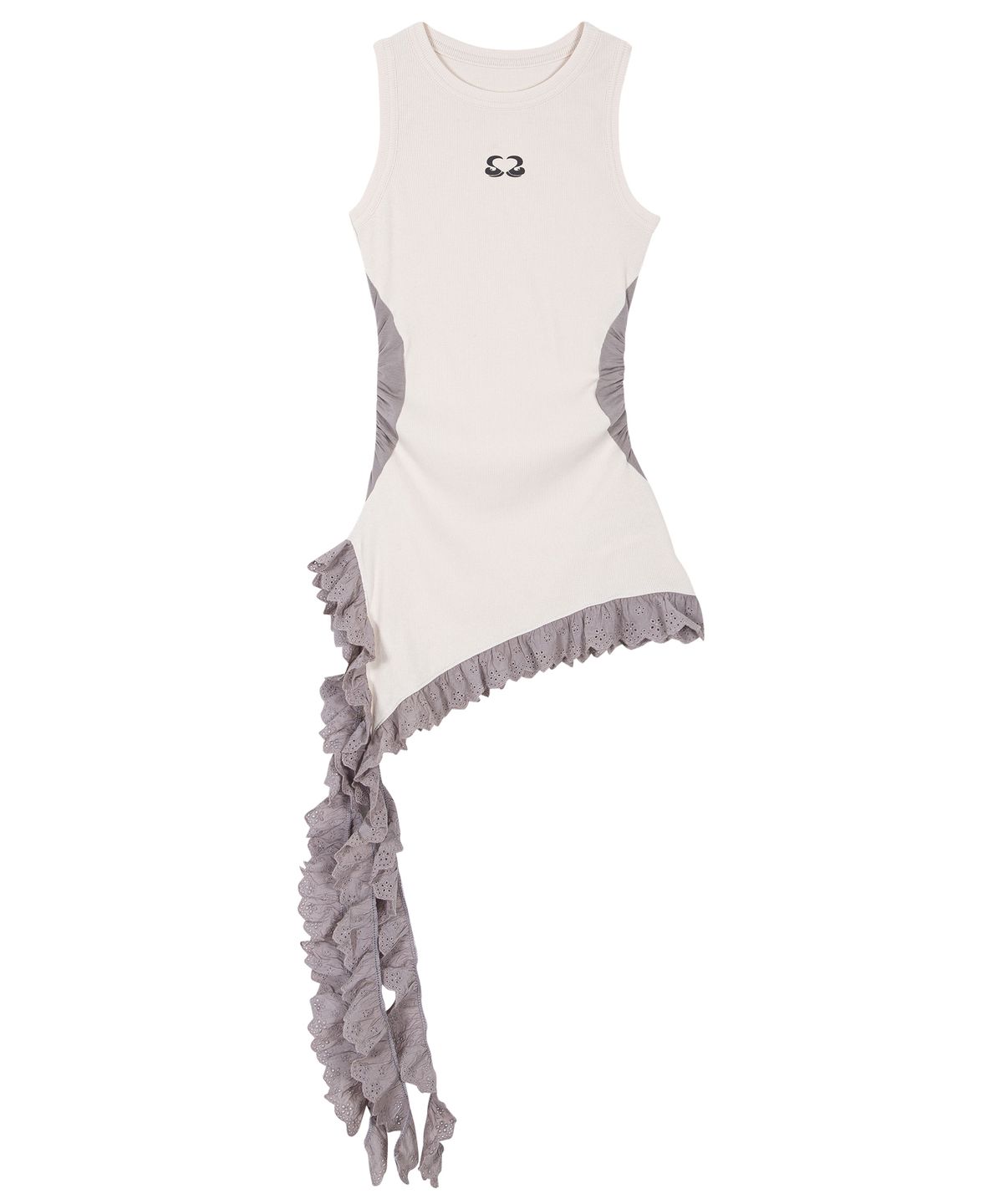 미스룰즈(MISSLULZ) Lace Tail Sleeveless White Mocha