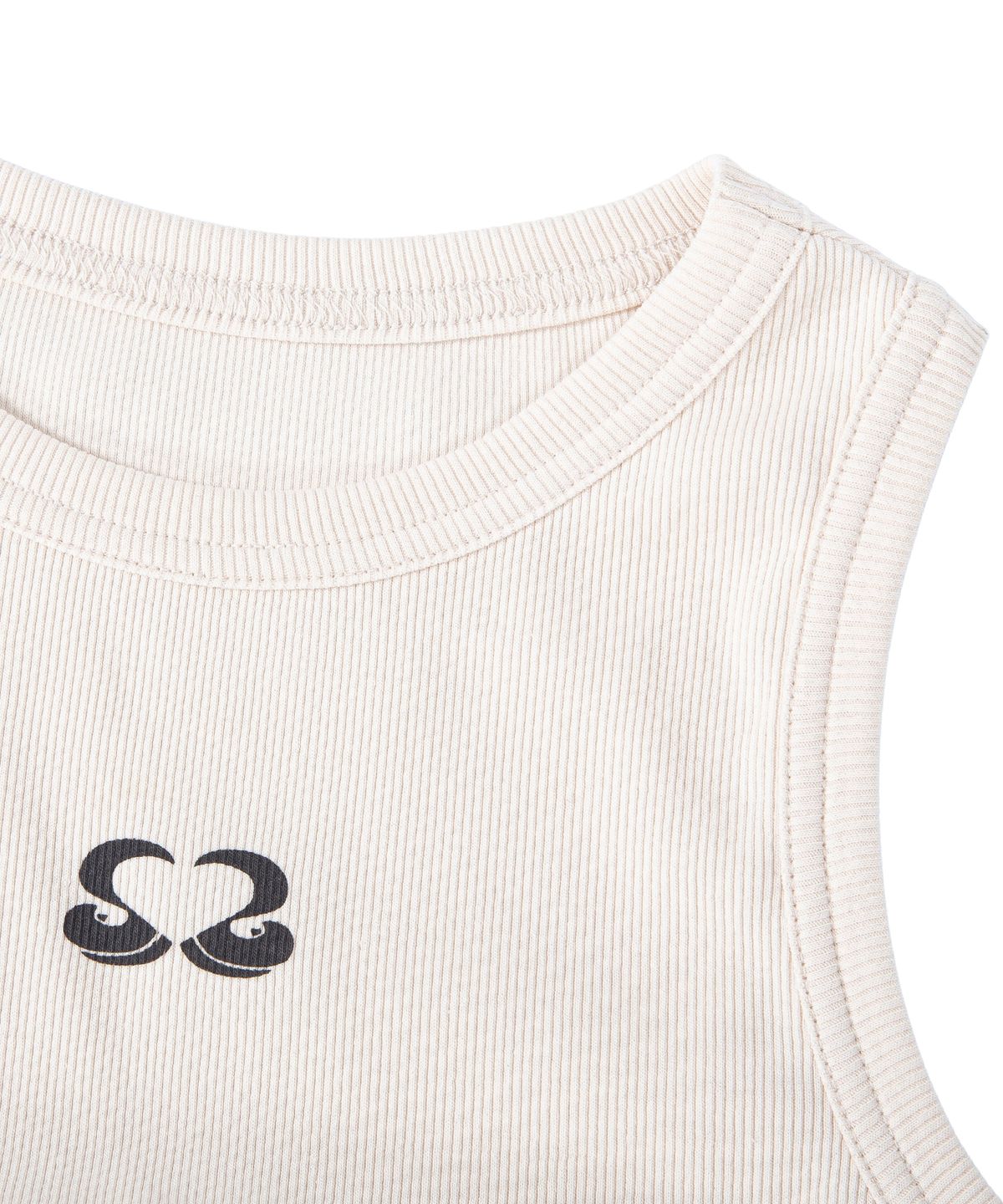 미스룰즈(MISSLULZ) Lace Tail Sleeveless White Mocha