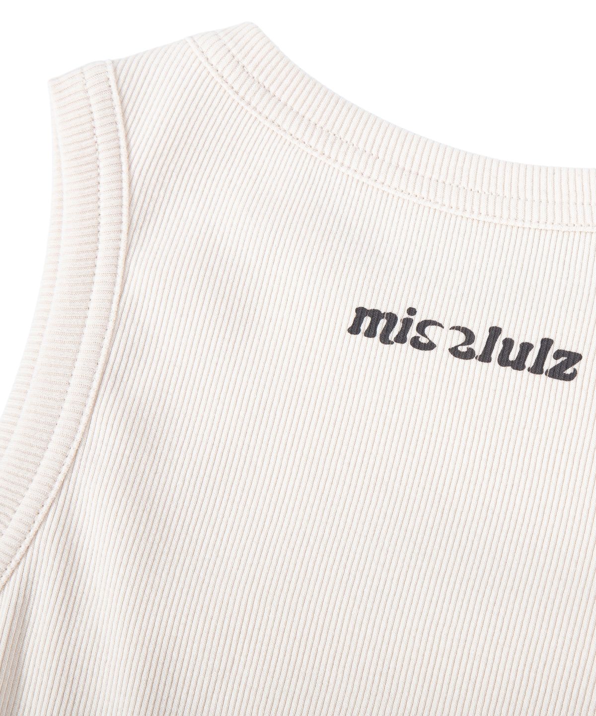 미스룰즈(MISSLULZ) Lace Tail Sleeveless White Mocha