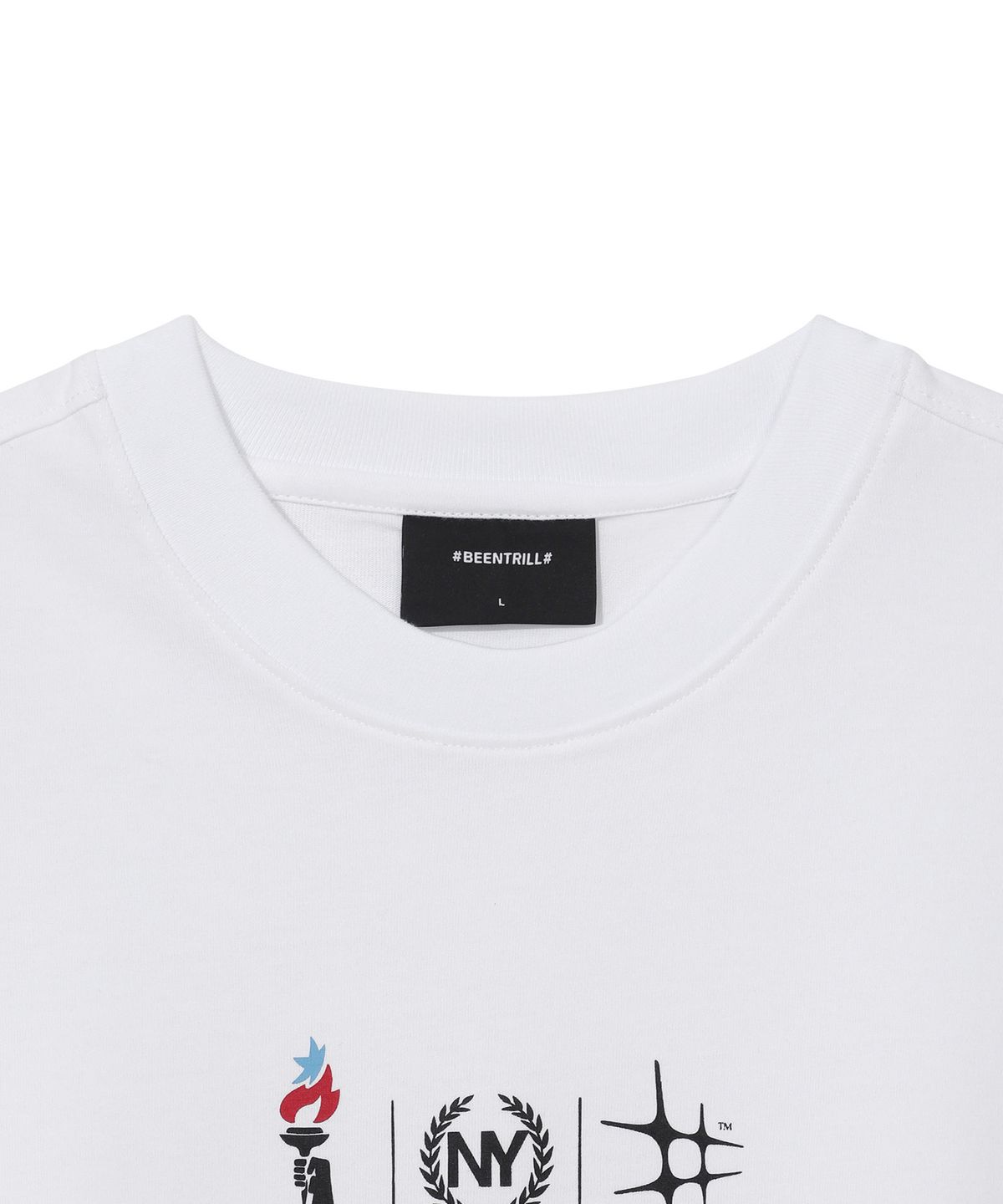 빈트릴(BEENTRILL) BNY 토치 릴레이 티셔츠(화이트)