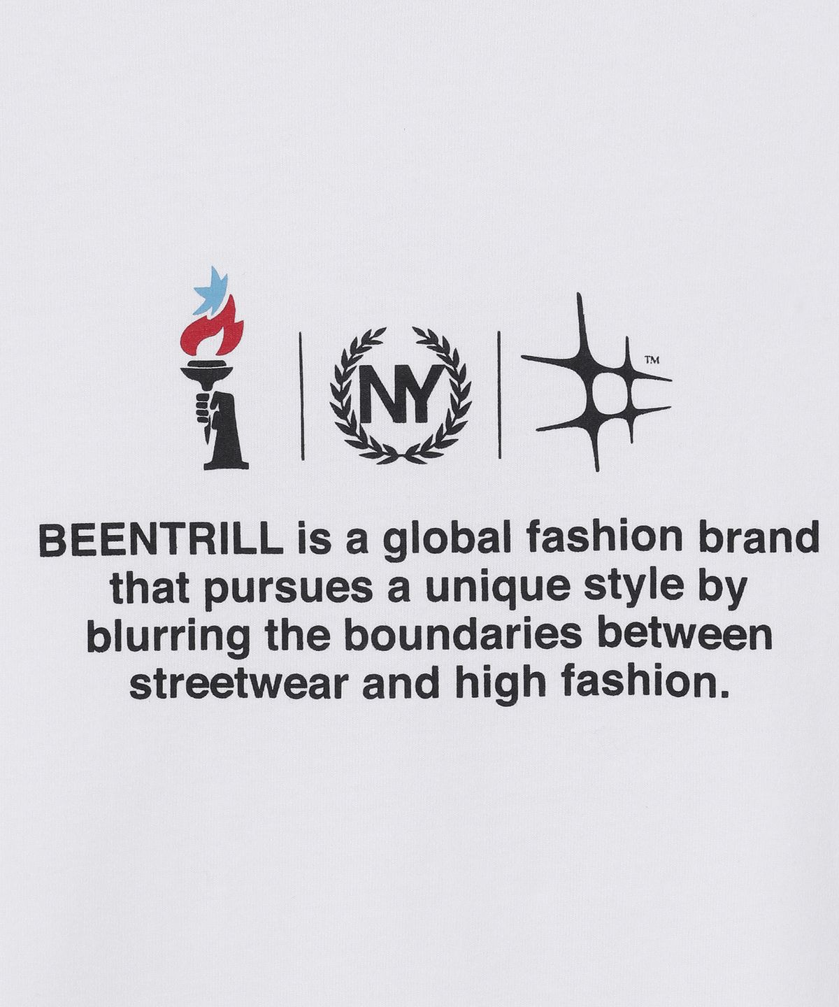 빈트릴(BEENTRILL) BNY 토치 릴레이 티셔츠(화이트)