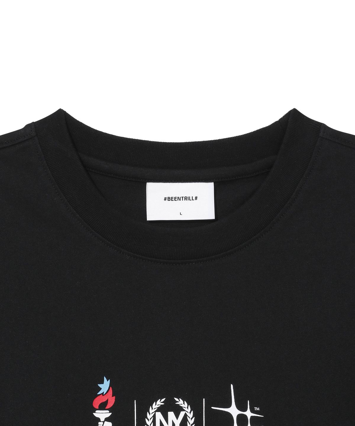 빈트릴(BEENTRILL) BNY 토치 릴레이 티셔츠(블랙)