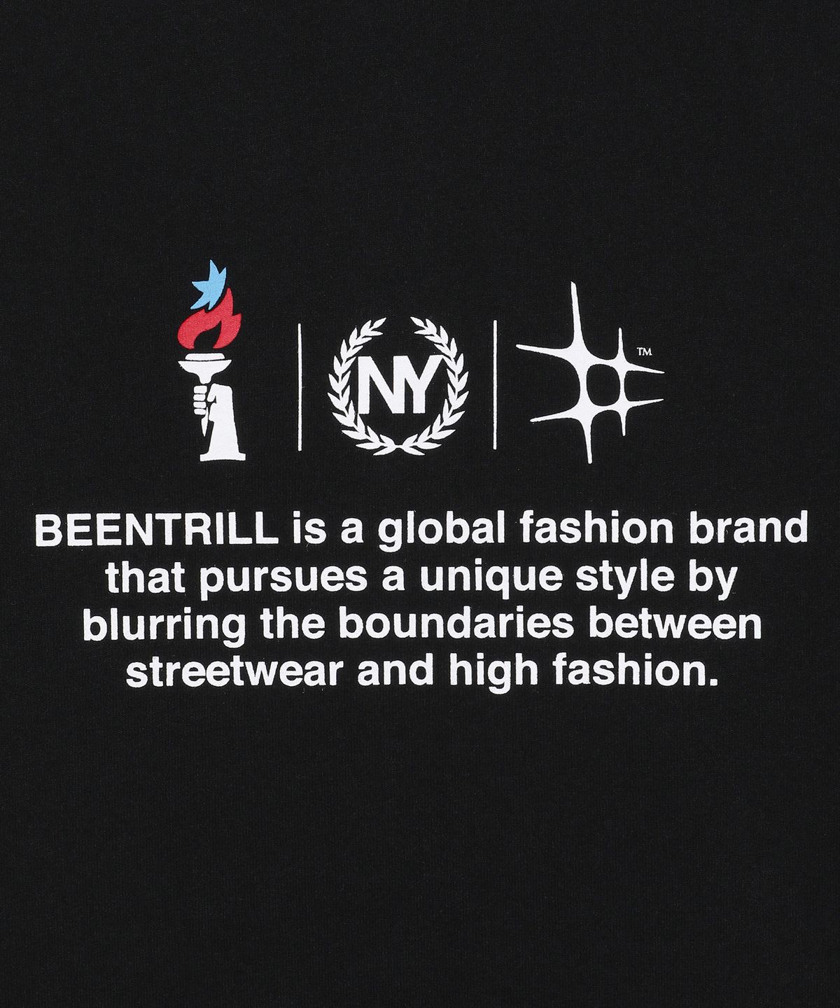 빈트릴(BEENTRILL) BNY 토치 릴레이 티셔츠(블랙)
