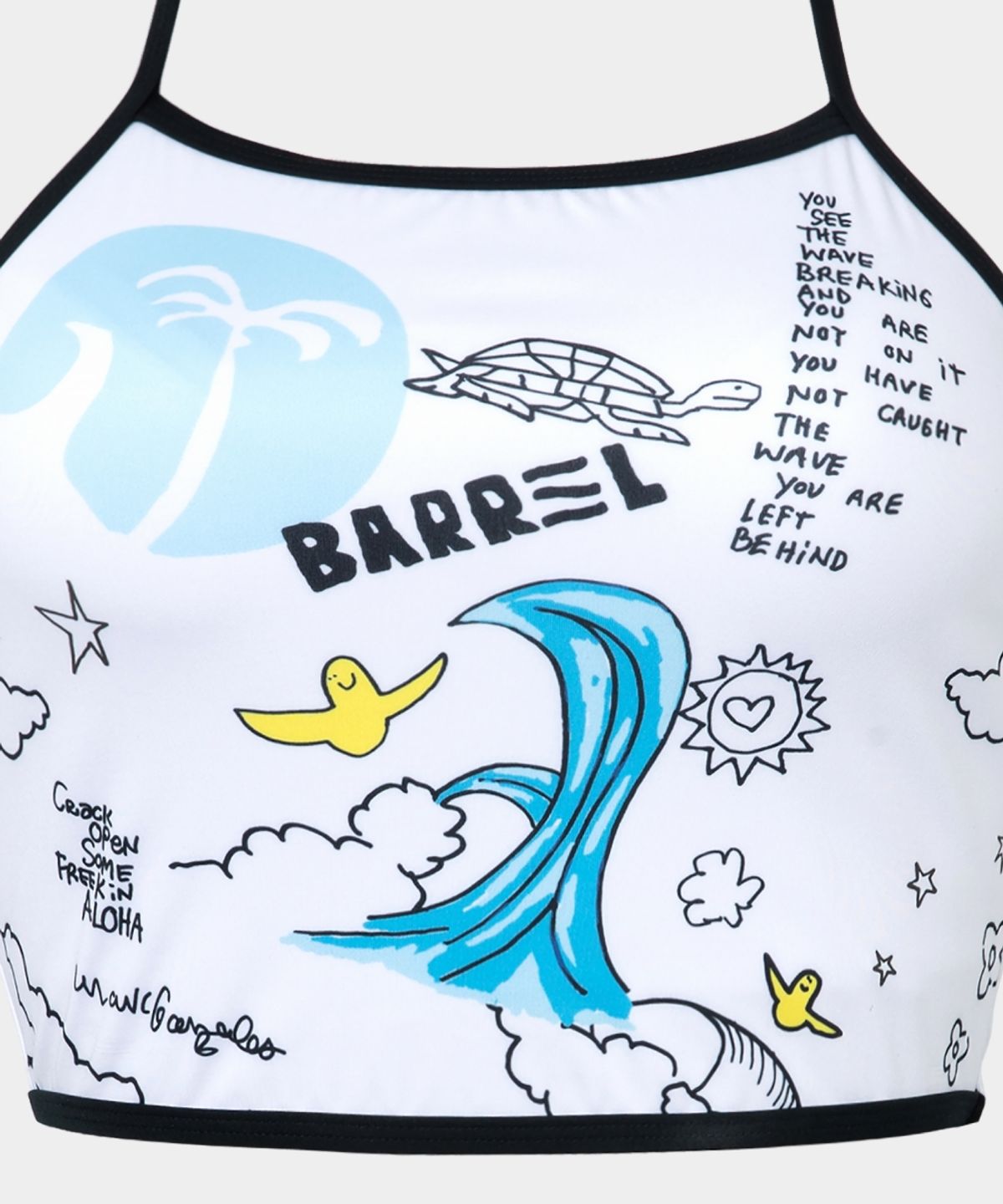 마크곤잘레스(MARK GONZALES) 마크곤잘레스 X 배럴 올프린트 탱크탑 비키니 세트 - BLACK
