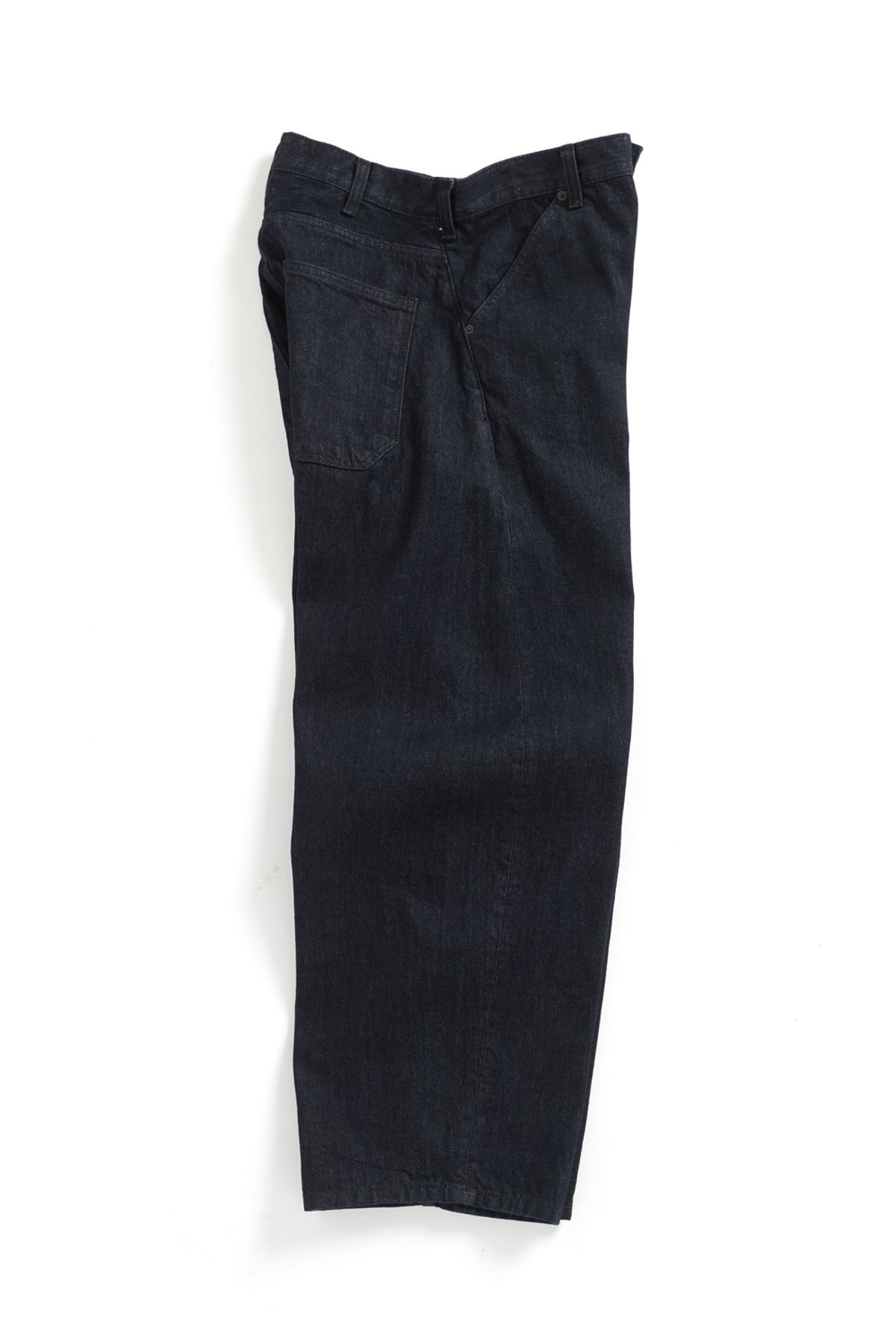 해칭룸(HATCHINGROOM) Wide Curve Jeans Washed Indigo