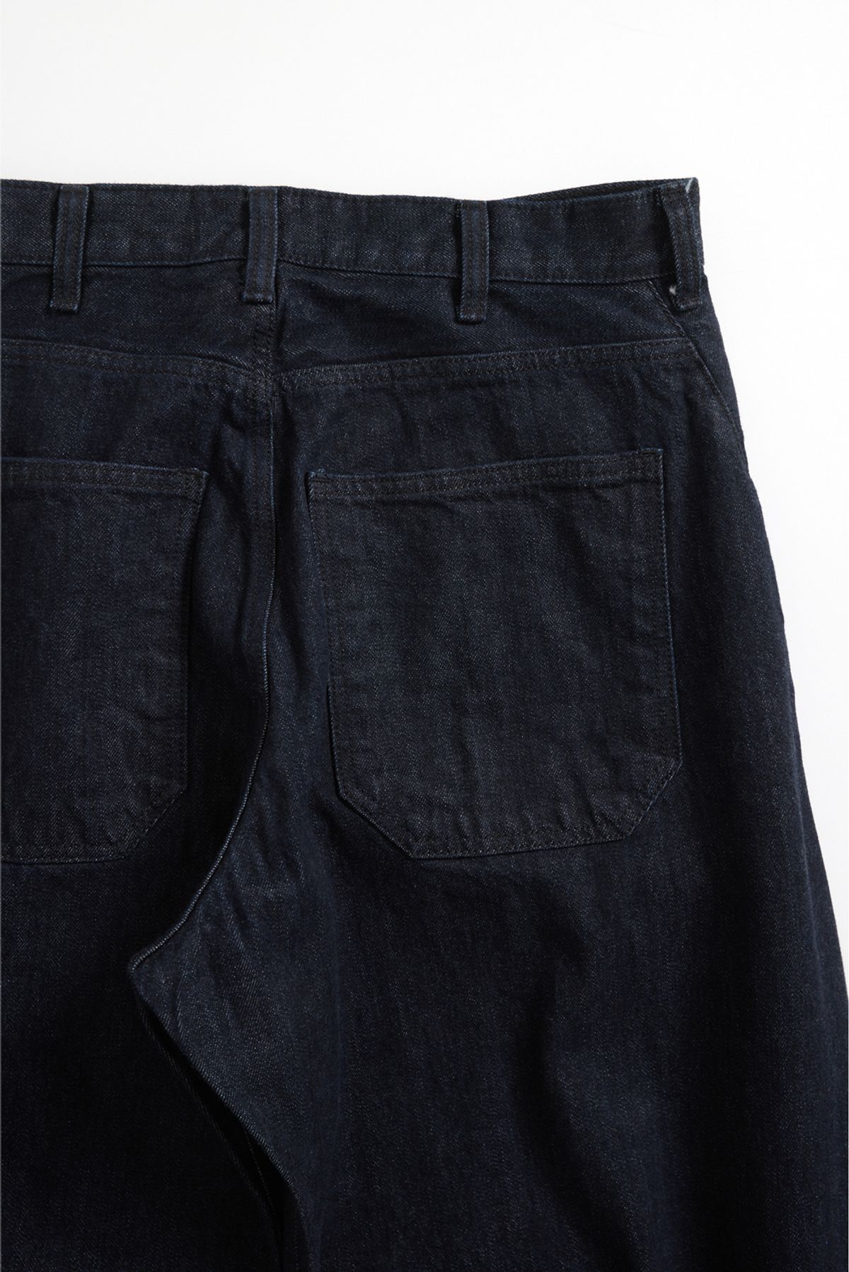 해칭룸(HATCHINGROOM) Wide Curve Jeans Washed Indigo