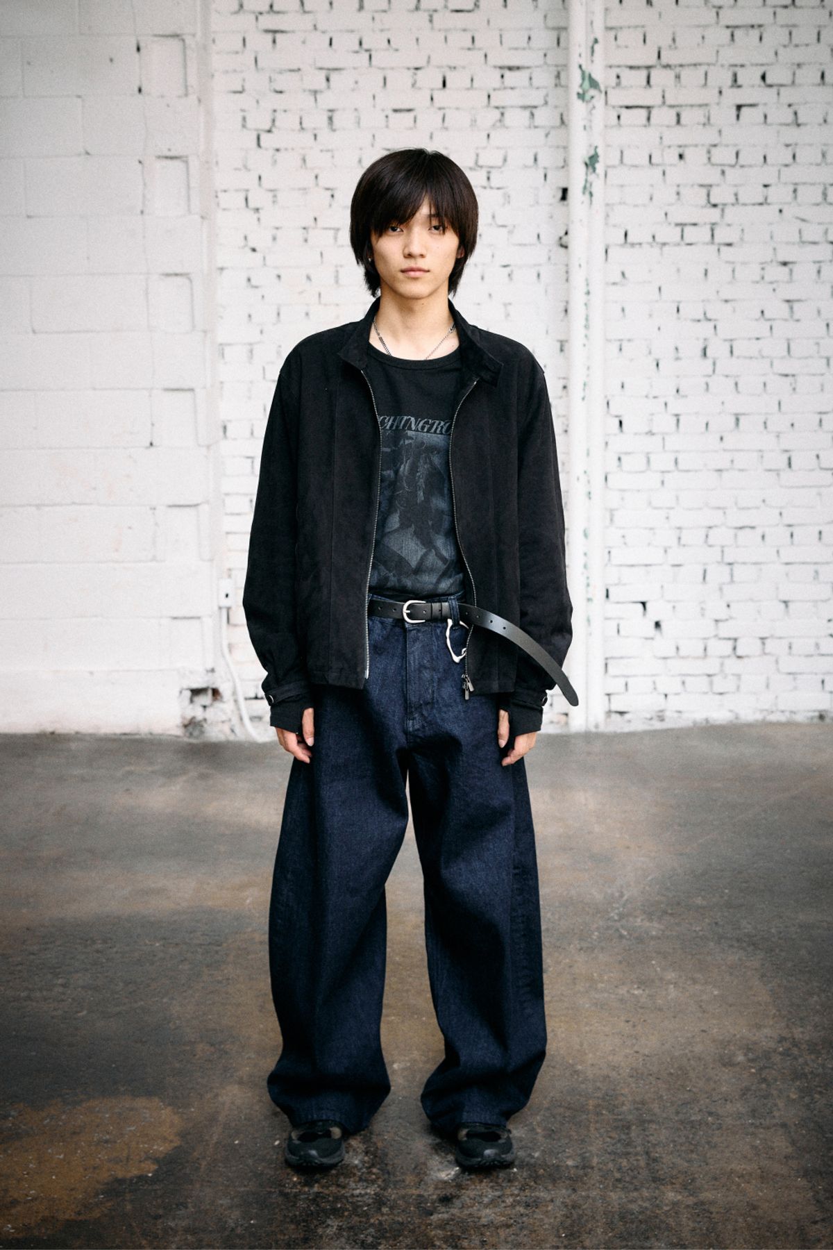 해칭룸(HATCHINGROOM) Wide Curve Jeans Washed Indigo