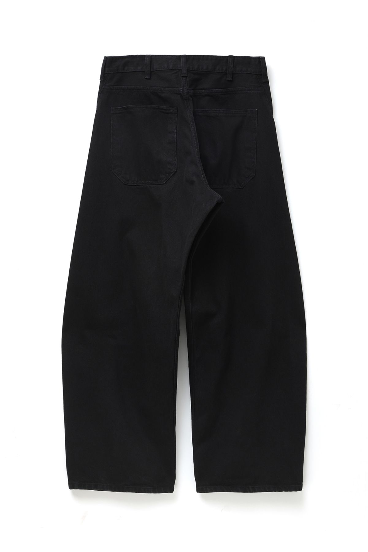 해칭룸(HATCHINGROOM) Wide Curve Jeans Jet Black