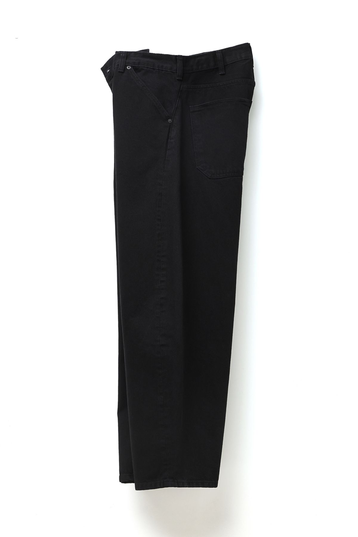 해칭룸(HATCHINGROOM) Wide Curve Jeans Jet Black