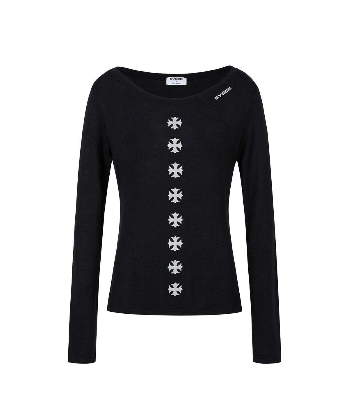 이와이이알(EYEER) Classic Symbol Loose Fit Long Sleeve - Black